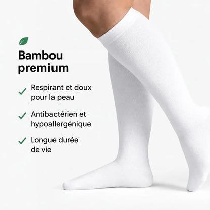 Chaussettes de Compression Confortables En Bambou Premium Pour Homme et Femme