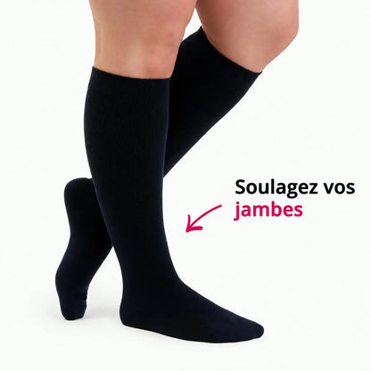 Chaussettes de Compression Confortables En Bambou Premium Pour Homme et Femme